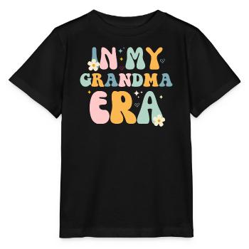 Design Tendresse Grandma - T-shirt bio MINI CREATOR Stanley/Stella Enfant - noir - Devant - Mikhail (115cm)