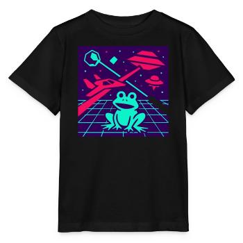 Space Frog - Stanley/Stella MINI CREATOR Kids’ T-Shirt - black - Front - Mikhail (115cm)