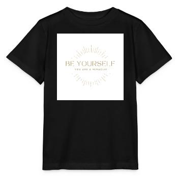 Be you, you are a miracle! - Stanley/Stella MINI CREATOR Kids’ T-Shirt - black - Front - Mikhail (115cm)