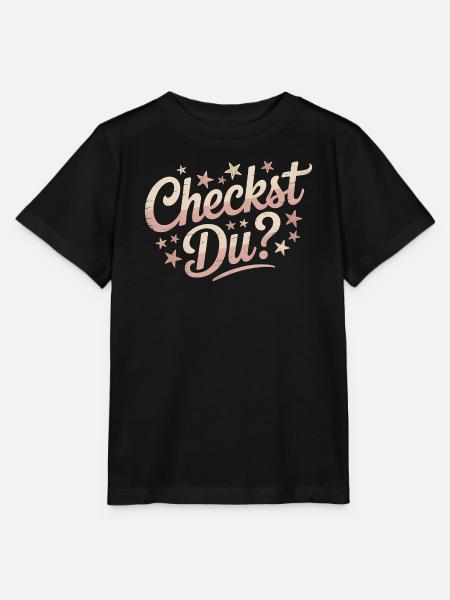 Checkst Du - Funny Memes - Stanley/Stella Kinder T-Shirt MINI CREATOR - Schwarz