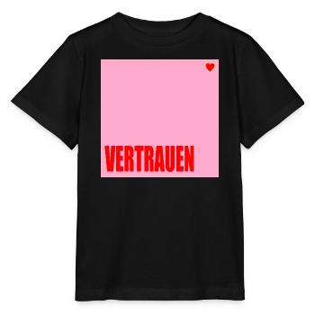 VERTRAUEN HERZ - Stanley/Stella Kinder T-Shirt MINI CREATOR  - Schwarz - Vorne - Mikhail (115cm)