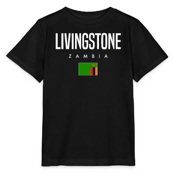 Livingstone Sambia - Stanley/Stella Kinder T-Shirt MINI CREATOR  - Schwarz - Vorne - Mikhail (115cm)