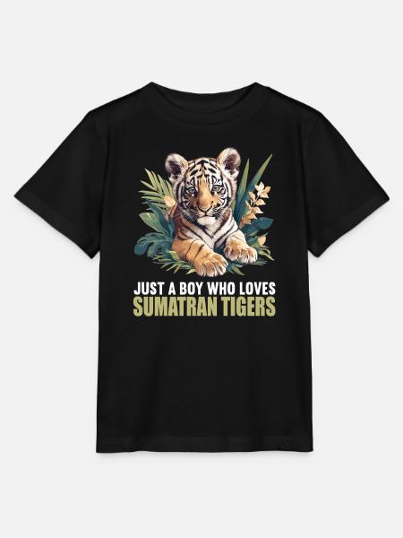 Sumatra-Tiger - Stanley/Stella Kinder T-Shirt MINI CREATOR - Schwarz