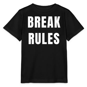 Enfreindre les règles Motivation État d’ Ambition Pouvoir - T-shirt bio MINI CREATOR Stanley/Stella Enfant - noir - Devant - Mikhail (115cm)
