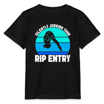 Kunstspringen Turmspringer Sprungbrett - Stanley/Stella Kinder T-Shirt MINI CREATOR  - Schwarz - Vorne - Mikhail (115cm)