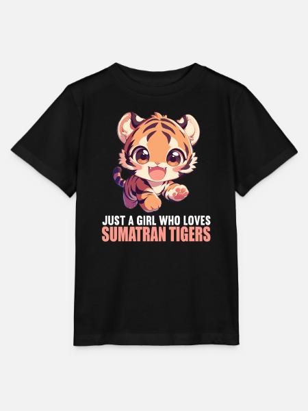 Sumatra-Tiger - Stanley/Stella Kinder T-Shirt MINI CREATOR  - Schwarz