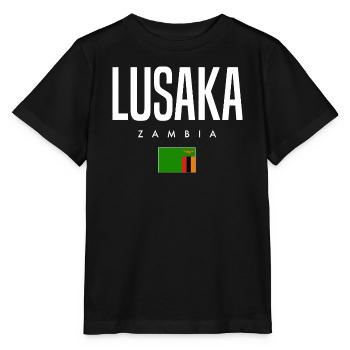 Lusaka Sambia - Stanley/Stella Kinder T-Shirt MINI CREATOR  - Schwarz - Vorne - Mikhail (115cm)