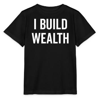 Je construis de la richesse - T-shirt bio MINI CREATOR Stanley/Stella Enfant - noir - Devant - Mikhail (115cm)