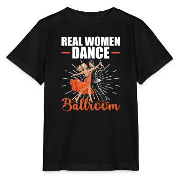 Echte Frauen Tanzen Gesellschaftstanz Ballroom - Stanley/Stella Kinder T-Shirt MINI CREATOR  - Schwarz - Vorne - Mikhail (115cm)
