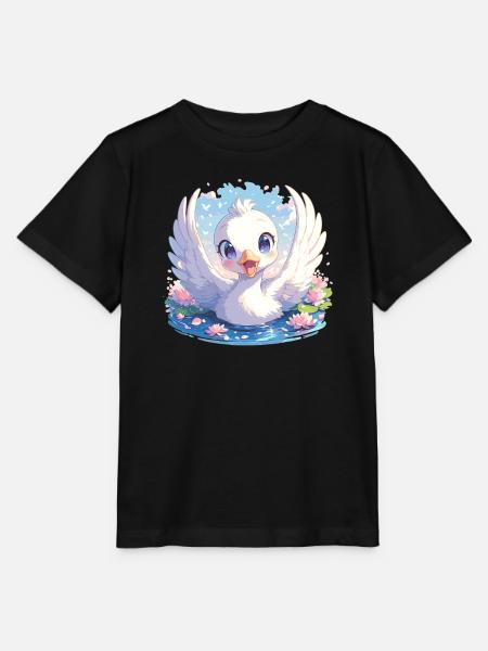 Schwäne Schwan - Stanley/Stella Kinder T-Shirt MINI CREATOR  - Schwarz