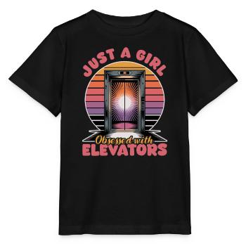 Elevator toddler & kids - Stanley/Stella MINI CREATOR Kids’ T-Shirt - black - Front - Mikhail (115cm)
