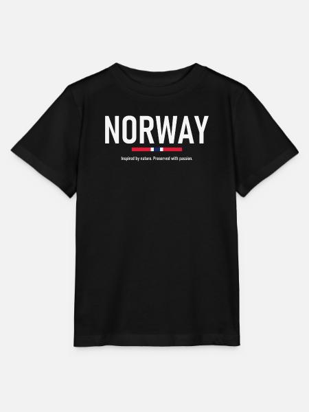 Norway - Norge - Norwegen - Flagge - Skandinavien - Stanley/Stella Kinder T-Shirt MINI CREATOR - Schwarz