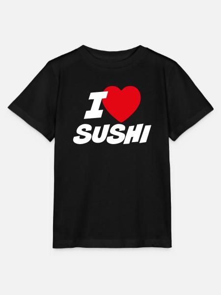 Ich liebe Sushi - Stanley/Stella Kinder T-Shirt MINI CREATOR - Schwarz