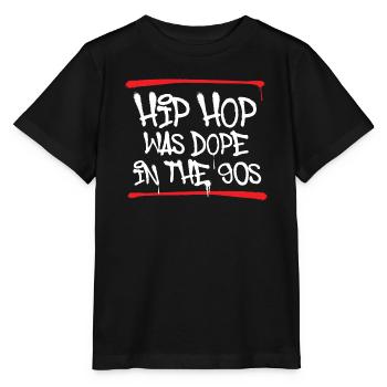 Hip Hop Was In The 90s Old School Rap Love - Stanley/Stella MINI CREATOR Kids’ T-Shirt - black - Front - Mikhail (115cm)
