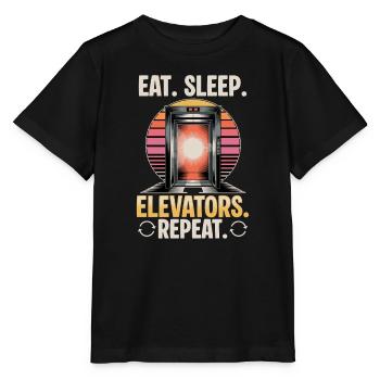 Elevator toddler & kids - Stanley/Stella MINI CREATOR Kids’ T-Shirt - black - Front - Mikhail (115cm)