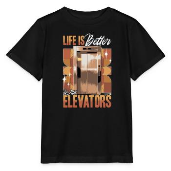 Elevator toddler & kids - Stanley/Stella MINI CREATOR Kids’ T-Shirt - black - Front - Mikhail (115cm)