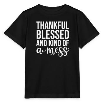 Gratitude and the Creation of Chaos - Stanley/Stella MINI CREATOR Kids’ T-Shirt - black - Front - Mikhail (115cm)