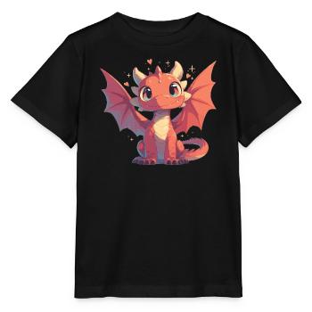 Dragon Dragon - Stanley/Stella MINI CREATOR Kids’ T-Shirt - black - Front - Mikhail (115cm)