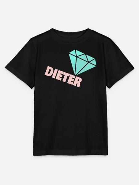 Funkelnder Diamant mit Dieter - Stanley/Stella Kinder T-Shirt MINI CREATOR - Schwarz