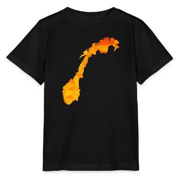 Norge - Norge - Norge - Flag - Skandinavien - Stanley/Stella T-shirt MINI CREATOR til børn - sort - Foran - Mikhail (115cm)