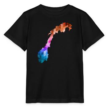 Norge - Norge - Norge - Flag - Skandinavien - Stanley/Stella T-shirt MINI CREATOR til børn - sort - Foran - Mikhail (115cm)