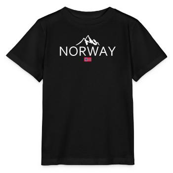 Norge - Norge - Norge - Flag - Skandinavien - Stanley/Stella T-shirt MINI CREATOR til børn - sort - Foran - Mikhail (115cm)