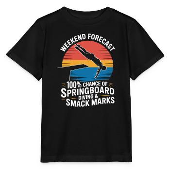 Kunstspringen Turmspringer Sprungbrett - Stanley/Stella Kinder T-Shirt MINI CREATOR  - Schwarz - Vorne - Mikhail (115cm)