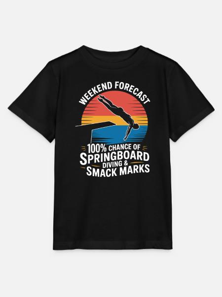 Kunstspringen Turmspringer Sprungbrett - Stanley/Stella Kinder T-Shirt MINI CREATOR  - Schwarz