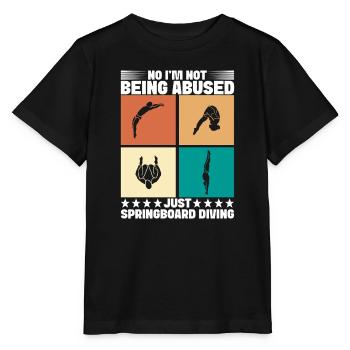 Kunstspringen Turmspringer Sprungbrett - Stanley/Stella Kinder T-Shirt MINI CREATOR  - Schwarz - Vorne - Mikhail (115cm)