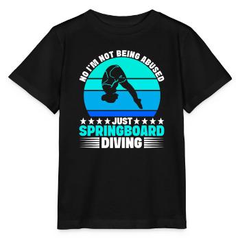 Kunstspringen Turmspringer Sprungbrett - Stanley/Stella Kinder T-Shirt MINI CREATOR  - Schwarz - Vorne - Mikhail (115cm)