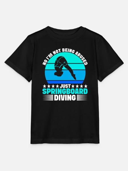 Kunstspringen Turmspringer Sprungbrett - Stanley/Stella Kinder T-Shirt MINI CREATOR  - Schwarz