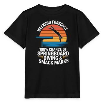 Kunstspringen Turmspringer Sprungbrett - Stanley/Stella Kinder T-Shirt MINI CREATOR  - Schwarz - Vorne - Mikhail (115cm)