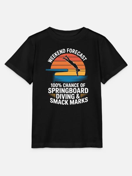 Kunstspringen Turmspringer Sprungbrett - Stanley/Stella Kinder T-Shirt MINI CREATOR  - Schwarz