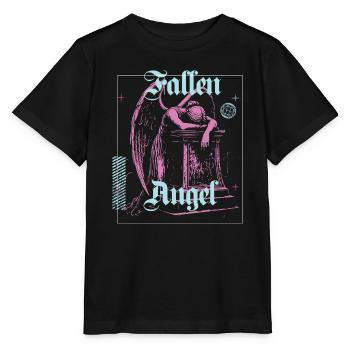 Celestial Angel Illustration - Stanley/Stella MINI CREATOR Kids’ T-Shirt - black - Front - Mikhail (115cm)