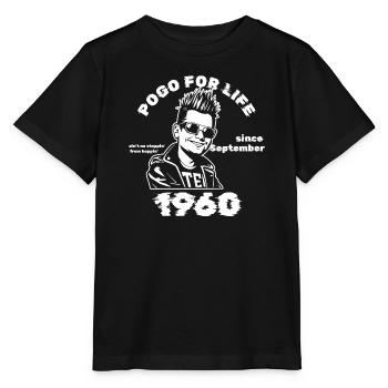 65e anniversaire Pogo pour la vie depuis 09/1960 - T-shirt bio MINI CREATOR Stanley/Stella Enfant - noir - Devant - Mikhail (115cm)