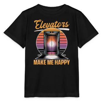 Elevator toddler & kids - Stanley/Stella MINI CREATOR Kids’ T-Shirt - black - Front - Mikhail (115cm)