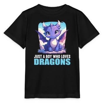 Dragon Dragon - T-shirt bio MINI CREATOR Stanley/Stella Enfant - noir - Devant - Mikhail (115cm)