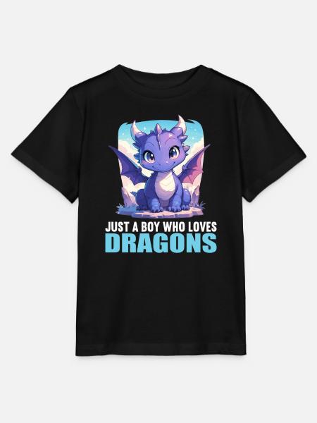 Drachen Drache - Stanley/Stella Kinder T-Shirt MINI CREATOR - Schwarz
