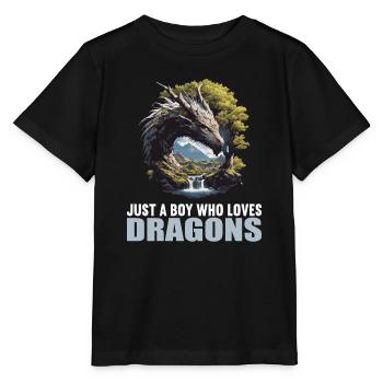 Dragon Dragon - T-shirt bio MINI CREATOR Stanley/Stella Enfant - noir - Devant - Mikhail (115cm)
