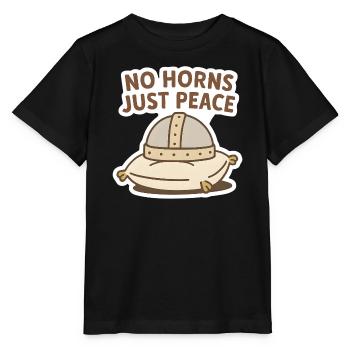 Friedlicher Sack ohne Hörner Nachricht - Stanley/Stella Kinder T-Shirt MINI CREATOR  - Schwarz - Vorne - Mikhail (115cm)