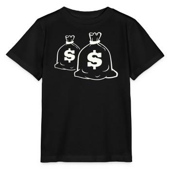 Geldsack Motiv Design - Stanley/Stella Kinder T-Shirt MINI CREATOR  - Schwarz - Vorne - Mikhail (115cm)