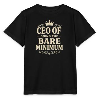 T-shirt minimaliste avec citation sur le leadership - T-shirt bio MINI CREATOR Stanley/Stella Enfant - noir - Devant - Mikhail (115cm)