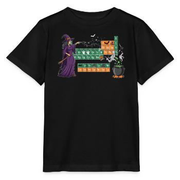 Bezauberndes Periodensystem zum Thema Hexe und Zaubertrank - Stanley/Stella Kinder T-Shirt MINI CREATOR  - Schwarz - Vorne - Mikhail (115cm)