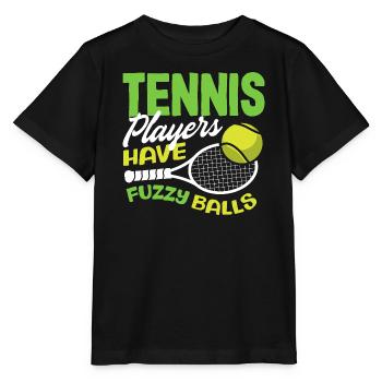 Les joueurs de tennis ont les balles floues - T-shirt bio MINI CREATOR Stanley/Stella Enfant - noir - Devant - Mikhail (115cm)