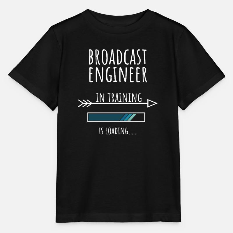 Engineer Gift Profession Training Broadcasting Technology - Stanley/Stella MINI CREATOR Kids’ T-Shirt - black