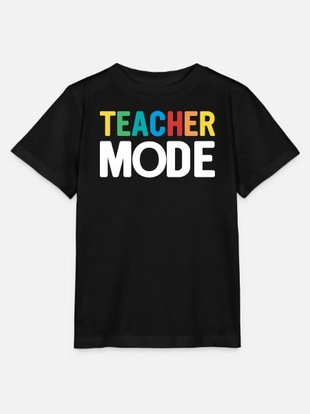 Lehrer-Design mit bunten Buchstaben - Stanley/Stella Kinder T-Shirt MINI CREATOR - Schwarz