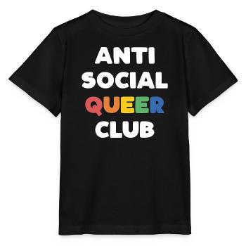 LGBTQ - Anti Social Queer Club - Stanley/Stella MINI CREATOR Kids’ T-Shirt - black - Front - Mikhail (115cm)