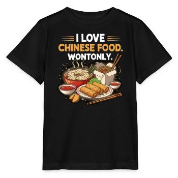 Design de délice pour les amateurs de cuisine chinoise - T-shirt bio MINI CREATOR Stanley/Stella Enfant - noir - Devant - Mikhail (115cm)