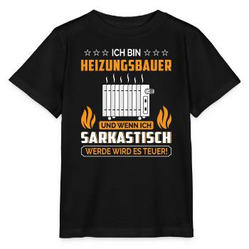 Heating Engineer Heating Construction Plumber Plumber - Stanley/Stella MINI CREATOR Kids’ T-Shirt - black - Front - Mikhail (115cm)