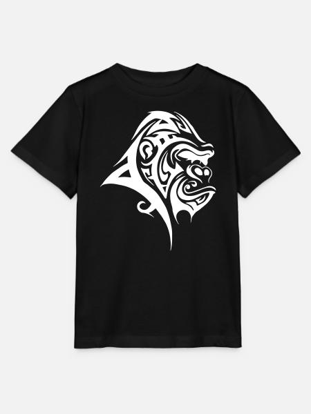 Gorilla Silberrücken Tribal - Stanley/Stella Kinder T-Shirt MINI CREATOR  - Schwarz
